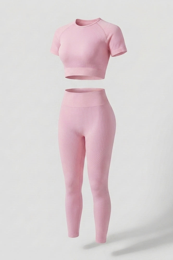 Dames Crop Top En Legging | Aansluitende Fit | High Waist | Workout Set