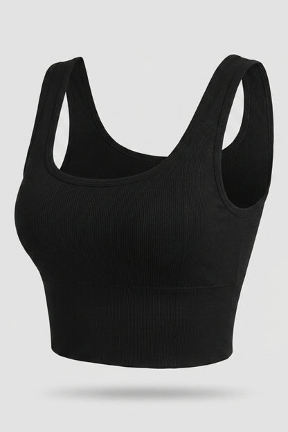 Dames Cropped Tank Top | Sculpting Fit | Sport Bra Top