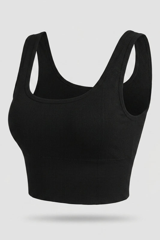 Dames Cropped Tank Top | Sculpting Fit | Sport Bra Top
