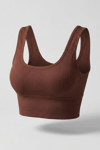 Dames Cropped Tank Top | Sculpting Fit | Sport Bra Top