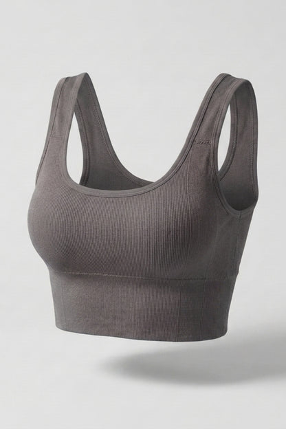 Dames Cropped Tank Top | Sculpting Fit | Sport Bra Top