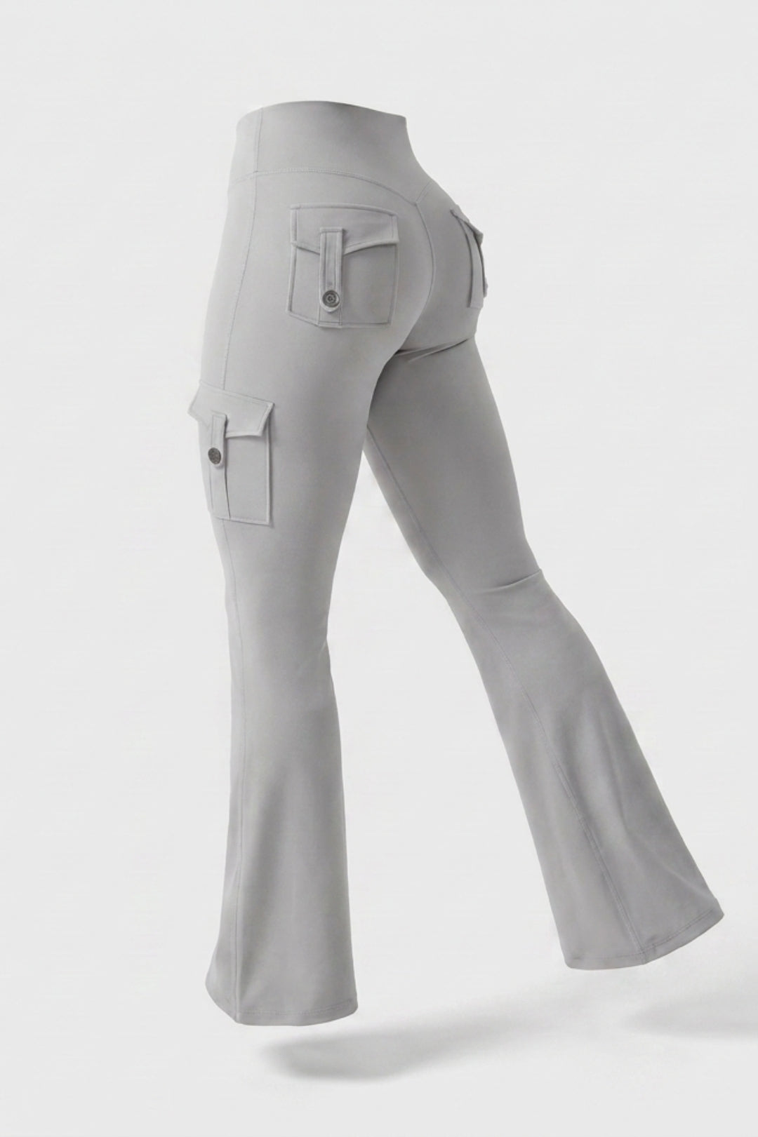 Dames Flared Legging | Sculpting Fit | High Waist Cargo Legging | Activewear Broek