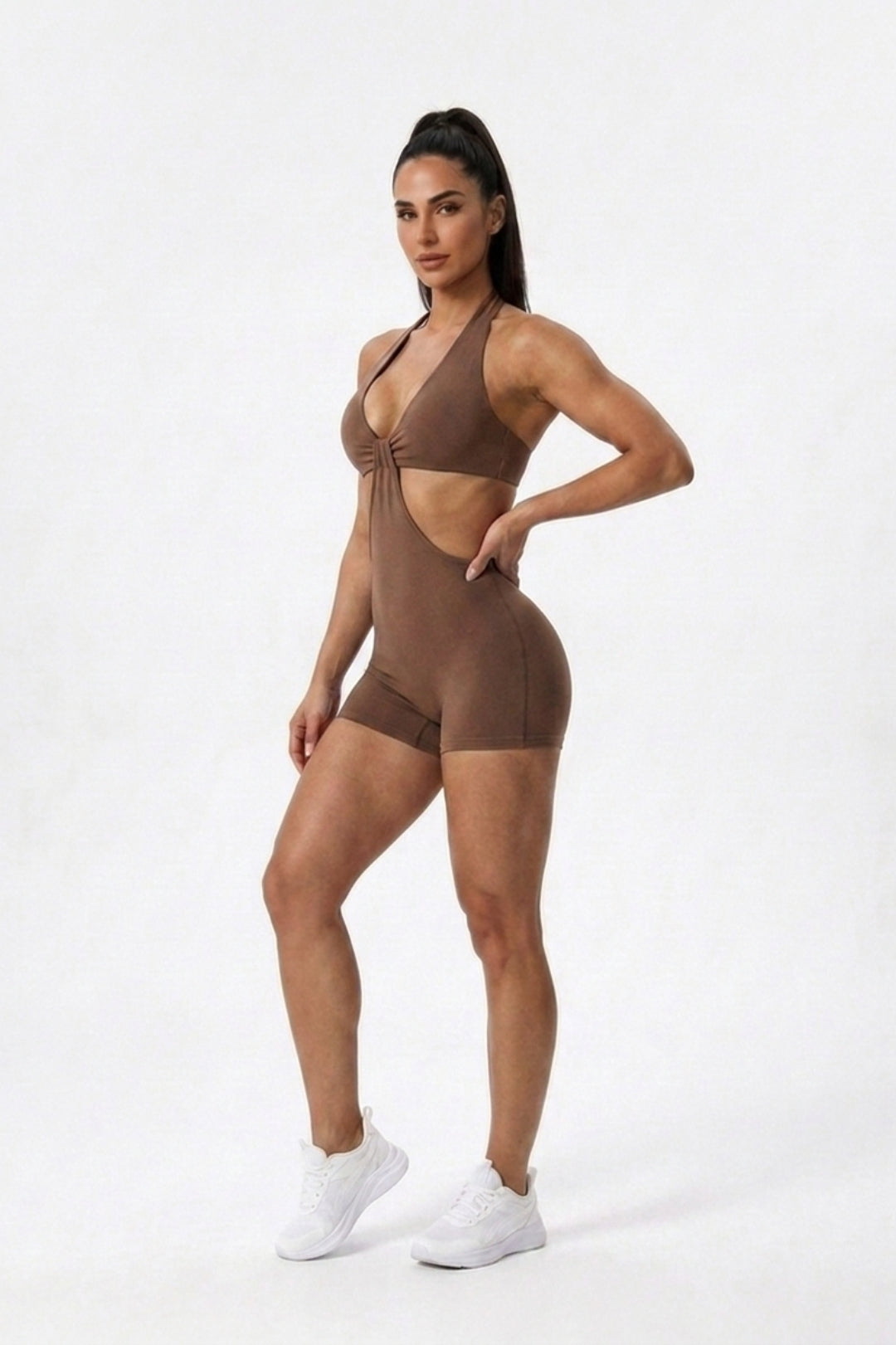 Dames Halter Jumpsuit | Cut Out Waist | One Piece jumpsuit