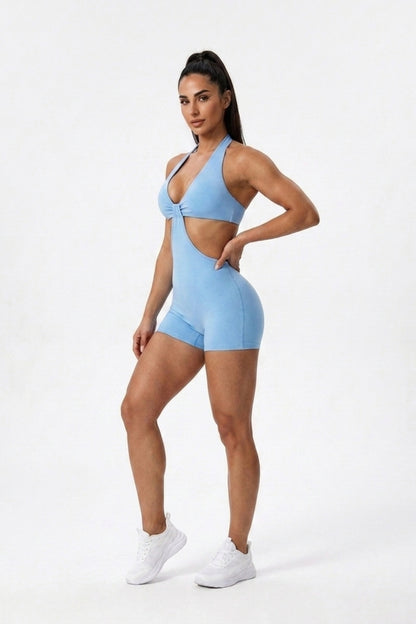 Dames Halter Jumpsuit | Cut Out Waist | One Piece jumpsuit