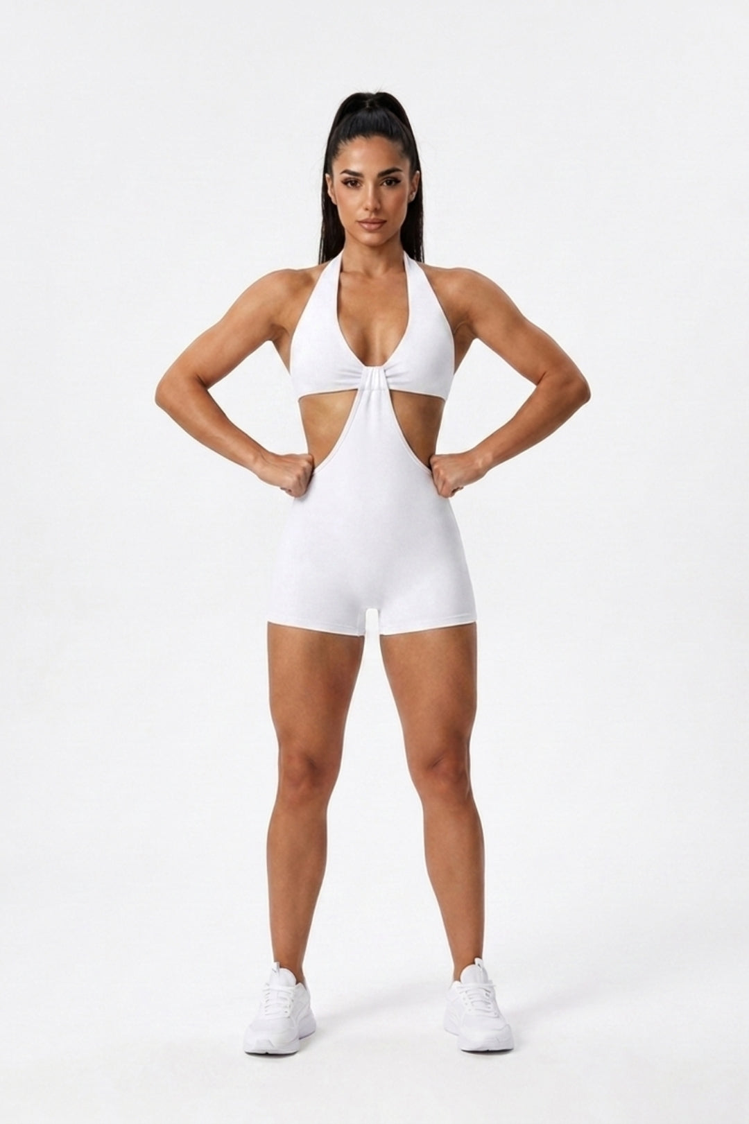 Dames Halter Jumpsuit | Cut Out Waist | One Piece jumpsuit