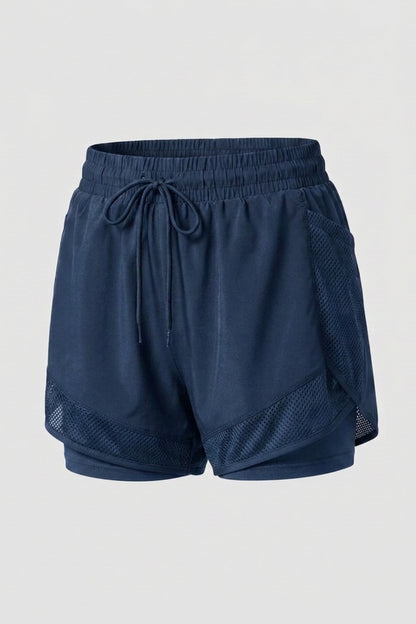 Dames Hardloop Short | Mesh Zak | Witte Running Short