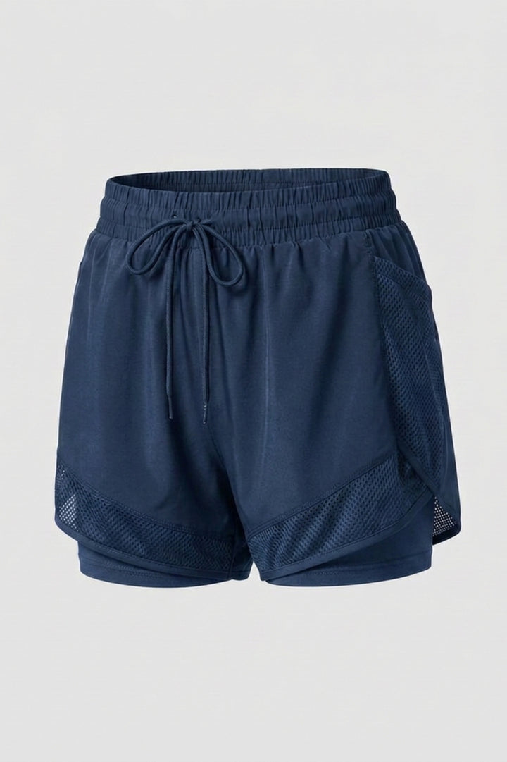 Dames Hardloop Short | Mesh Zak | Witte Running Short
