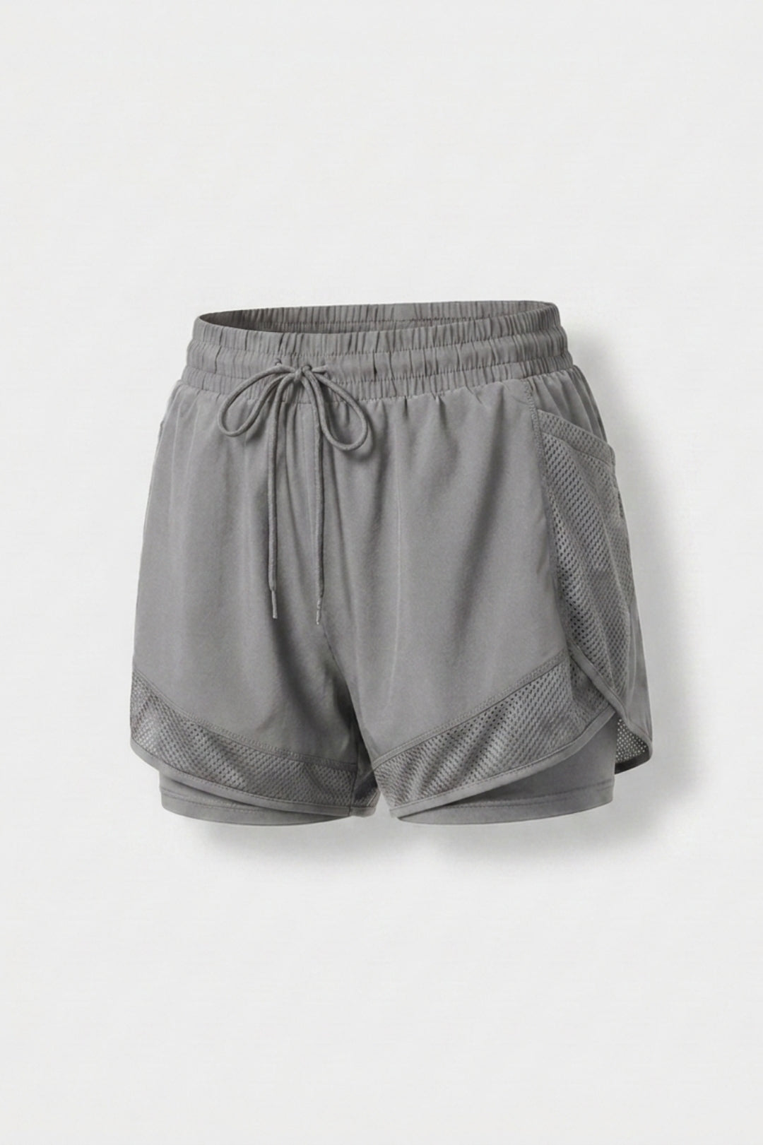 Dames Hardloop Short | Mesh Zak | Witte Running Short