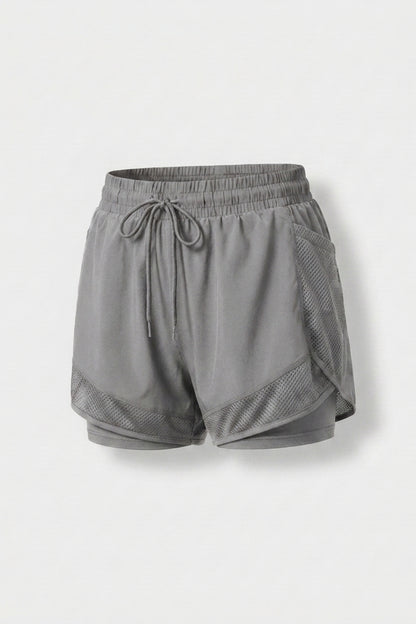 Dames Hardloop Short | Mesh Zak | Witte Running Short
