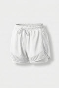 Dames Hardloop Short | Mesh Zak | Witte Running Short