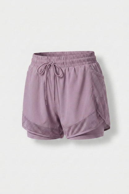 Dames Hardloop Short | Mesh Zak | Witte Running Short