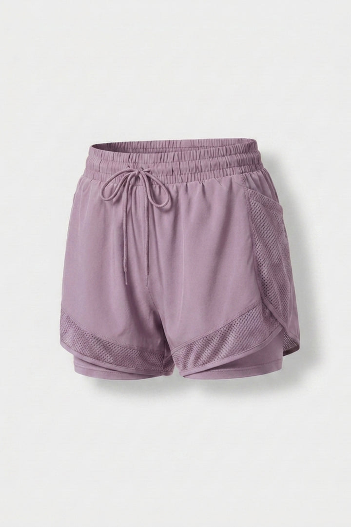 Dames Hardloop Short | Mesh Zak | Witte Running Short