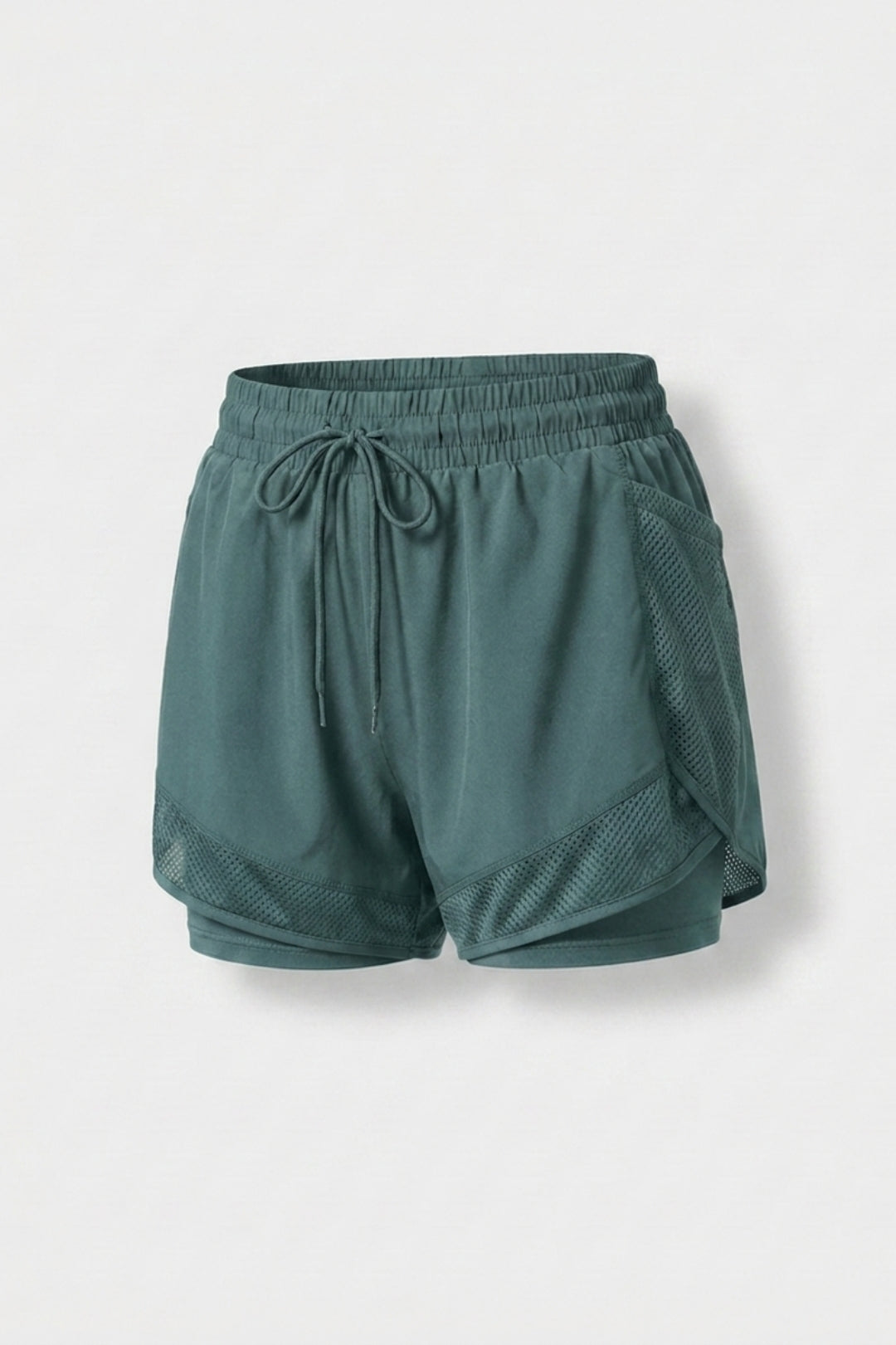 Dames Hardloop Short | Mesh Zak | Witte Running Short