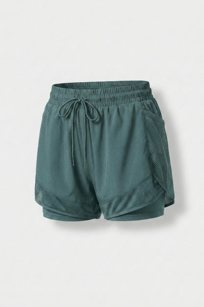 Dames Hardloop Short | Mesh Zak | Witte Running Short