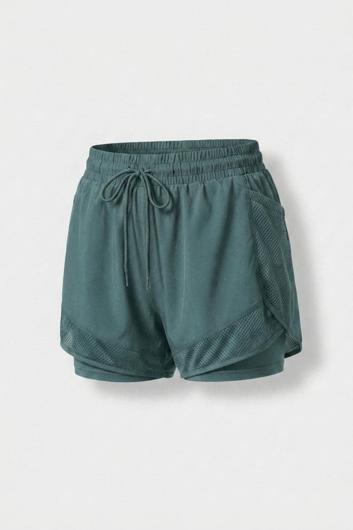 Dames Hardloop Short | Mesh Zak | Witte Running Short