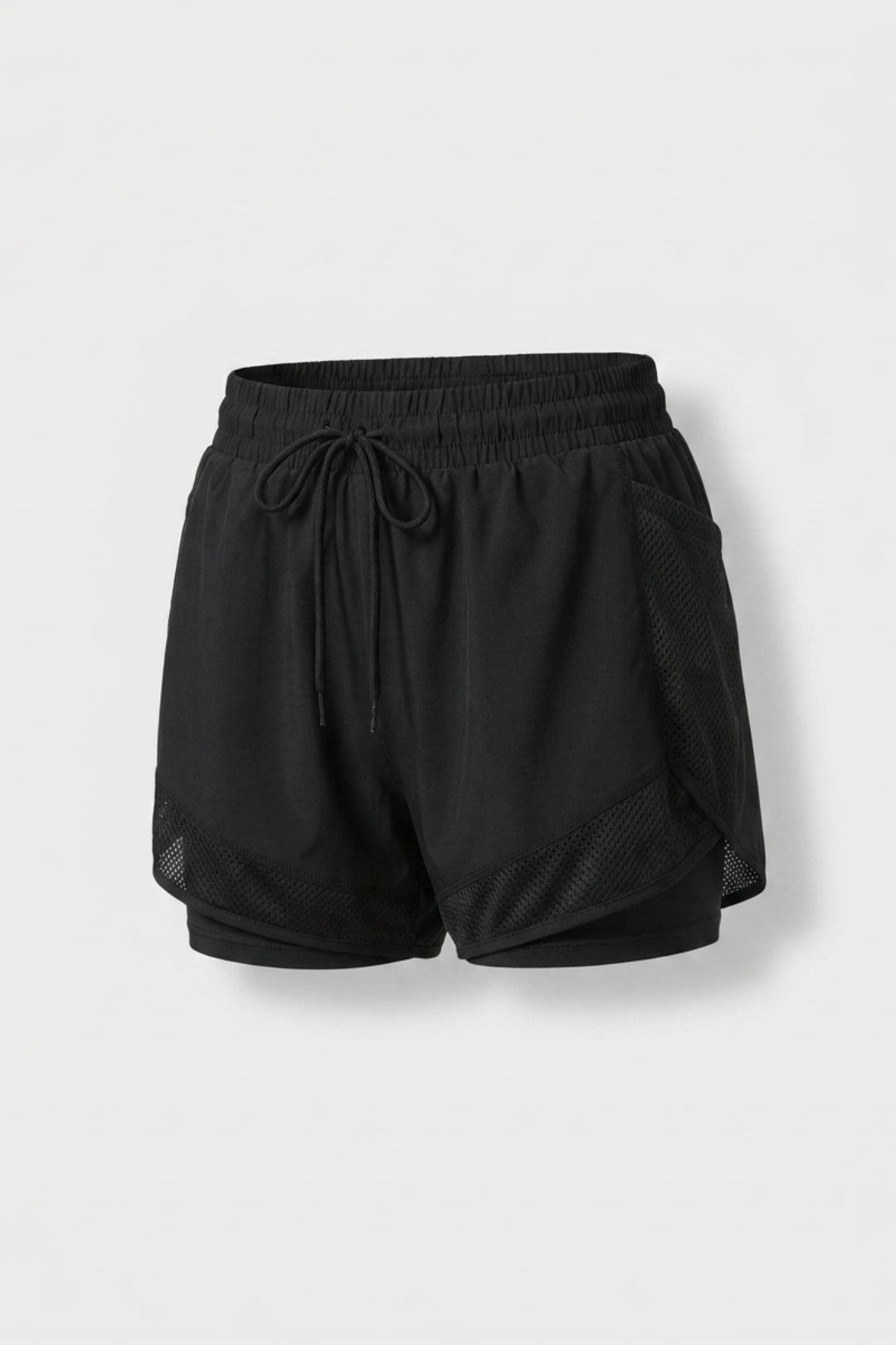 Dames Hardloop Short | Mesh Zak | Witte Running Short