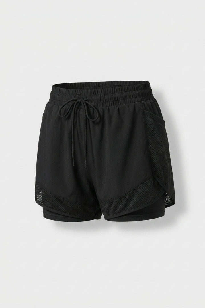 Dames Hardloop Short | Mesh Zak | Witte Running Short