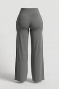 Dames High Waist Broek | Sculpting Fit | Wijde Pijpen | Activewear Broek
