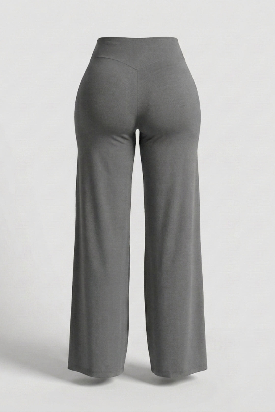 Dames High Waist Broek | Sculpting Fit | Wijde Pijpen | Activewear Broek