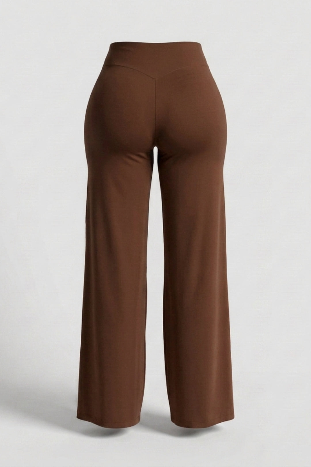 Dames High Waist Broek | Sculpting Fit | Wijde Pijpen | Activewear Broek