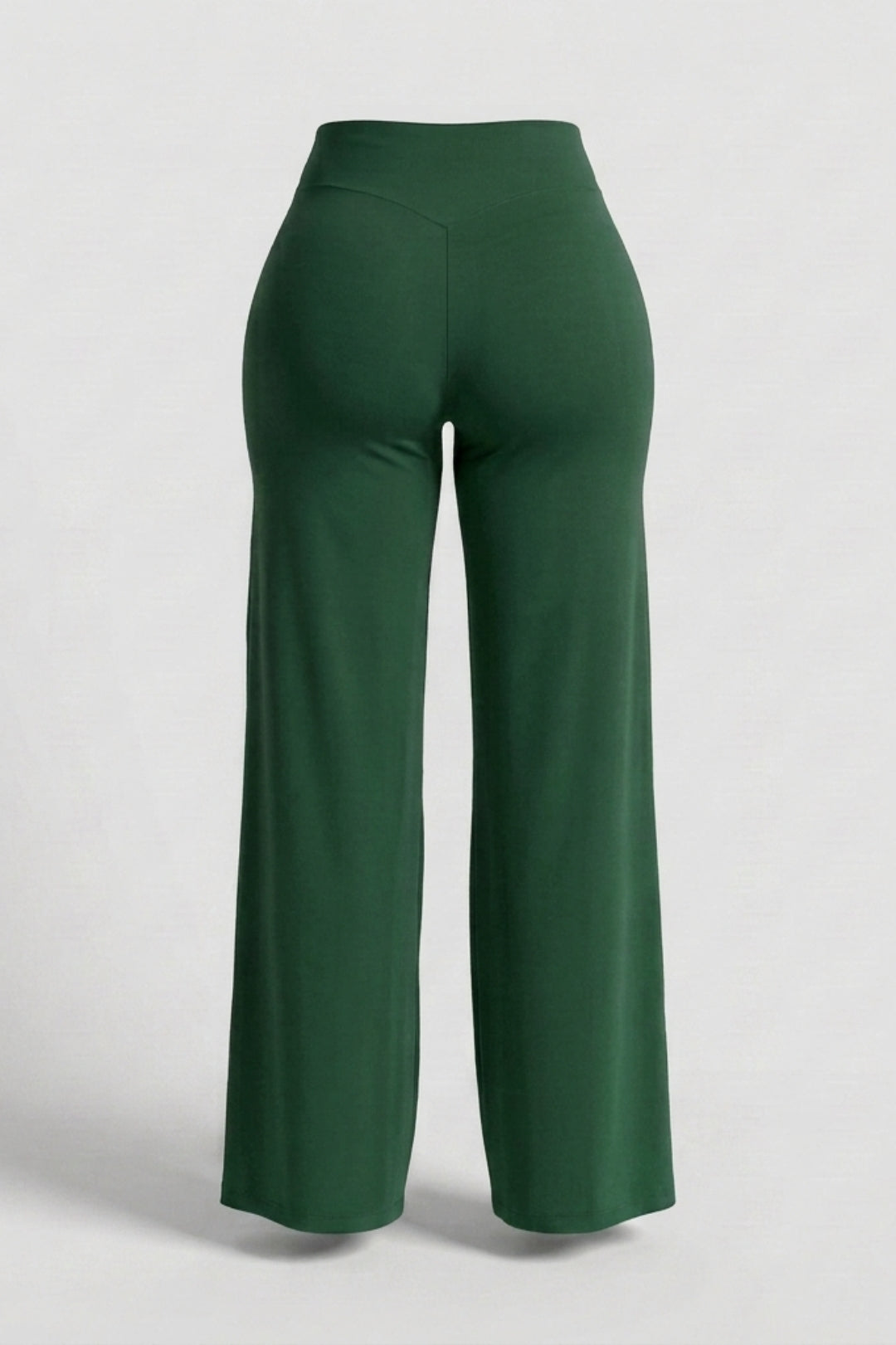 Dames High Waist Broek | Sculpting Fit | Wijde Pijpen | Activewear Broek