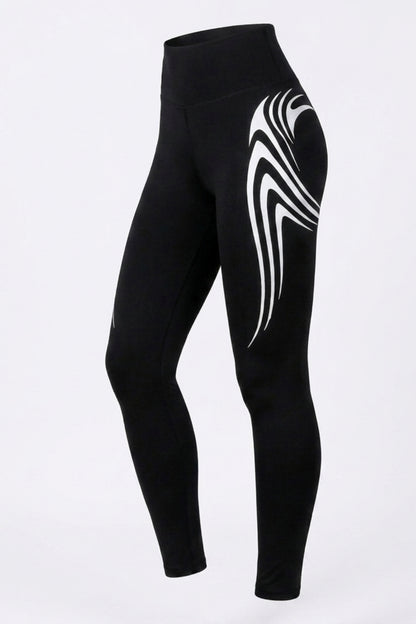 Dames High Waist Legging | Slim Fit | Side Cut-Out | Sportieve Workout Legging