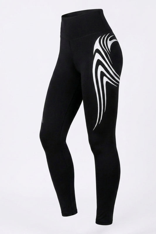 Dames High Waist Legging | Slim Fit | Zij-uitsparing | Sportieve Workout Legging