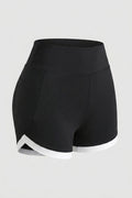 Women's High Waist Shorts | Body-Hugging Fit | Contrast Trim | Sporty Shorts With Phone Pocket