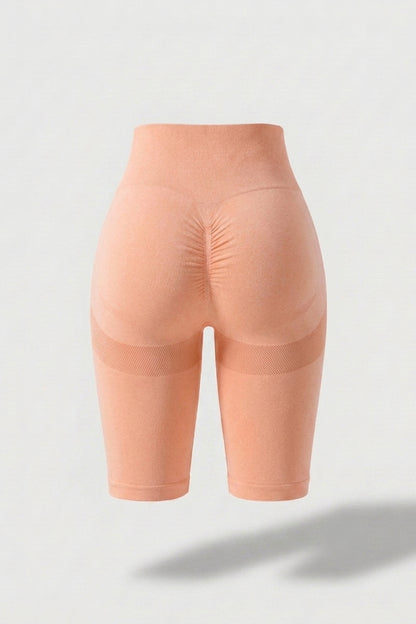 Dames High Waist Shorts | Aansluitende Fit | Contour Detail | Sportieve Biker Short