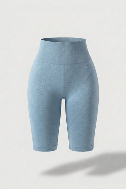 Dames High Waist Shorts | Aansluitende Fit | Contour Detail | Sportieve Biker Short