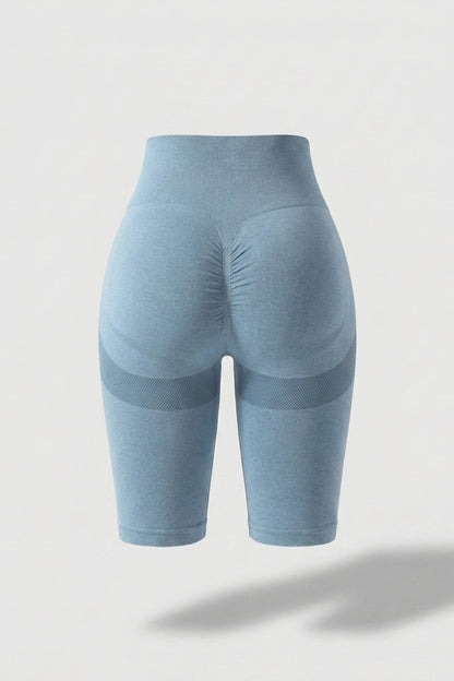 Dames High Waist Shorts | Aansluitende Fit | Contour Detail | Sportieve Biker Short