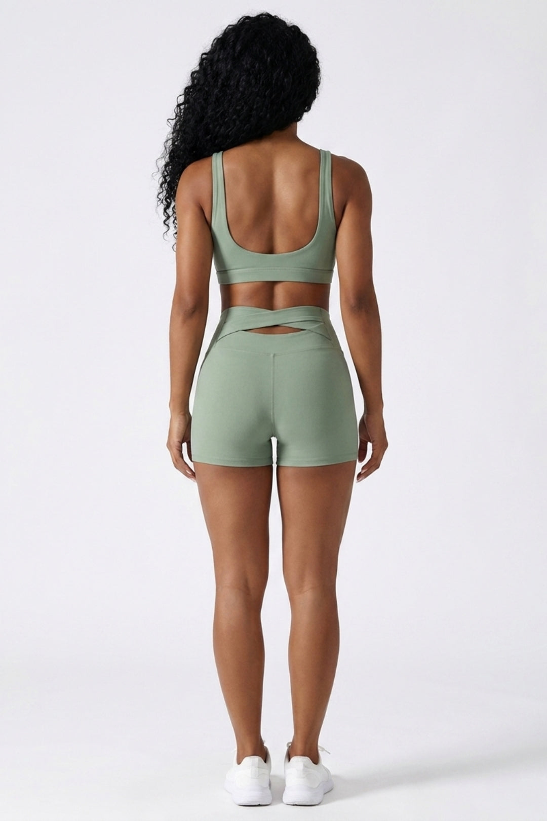 Dames High Waist Shorts | Aansluitende Fit | Cut-Out Rugdetail | Workout Short