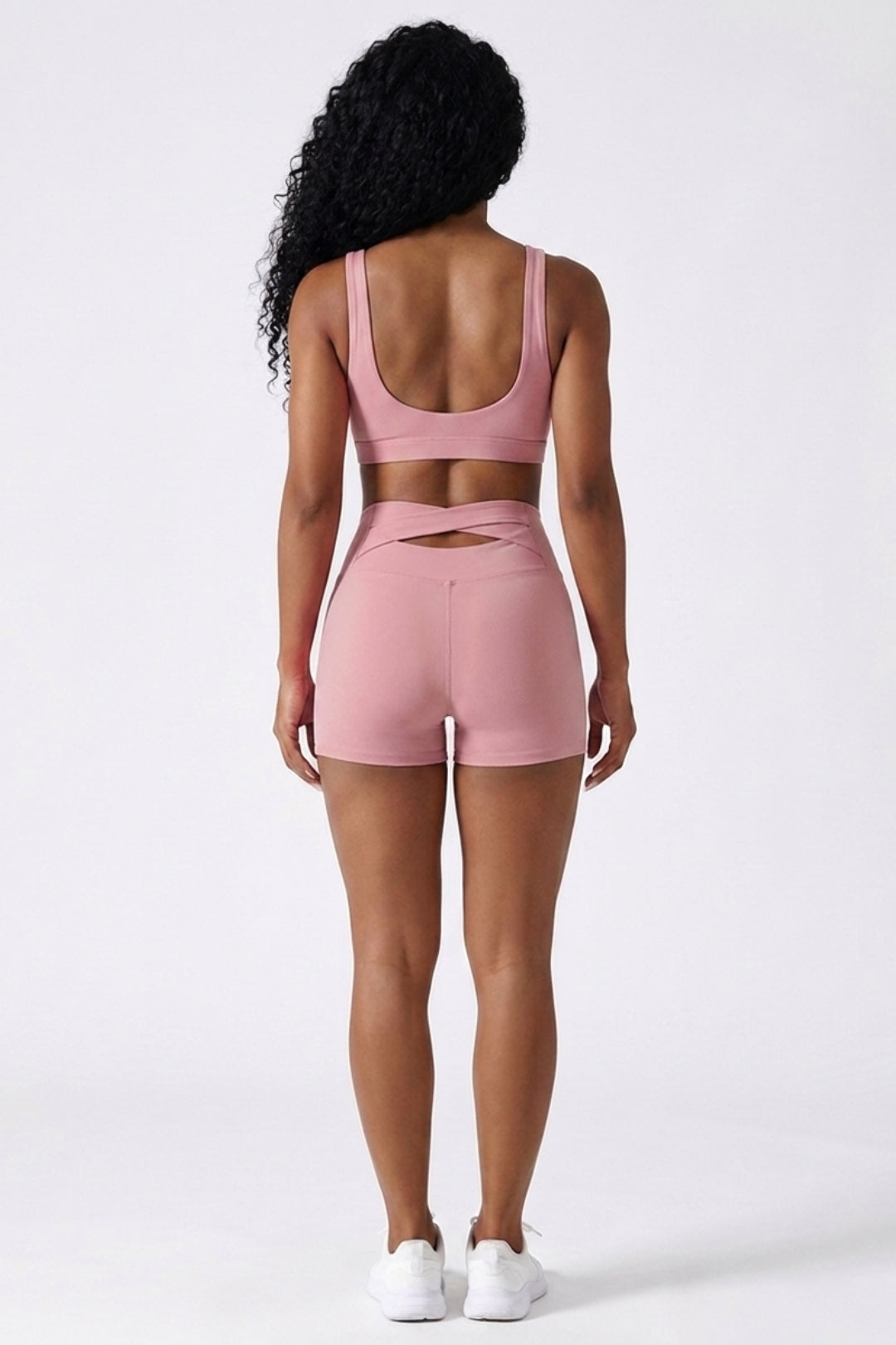 Dames High Waist Shorts | Aansluitende Fit | Cut-Out Rugdetail | Workout Short