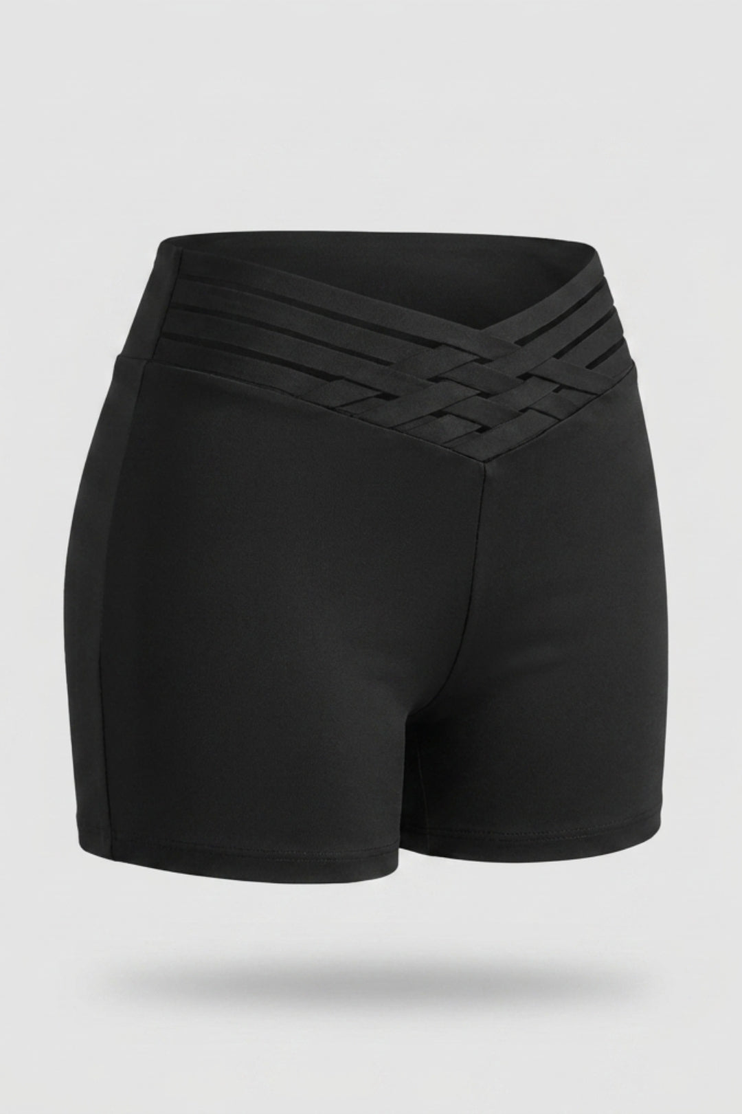 Women's Black Shorts - High Elasticity, Comfortable Jersey Fabric, Stretch Waistband, Casual Style, Suitable for All Seasons | Stretch Fabric | Polyester Shorts