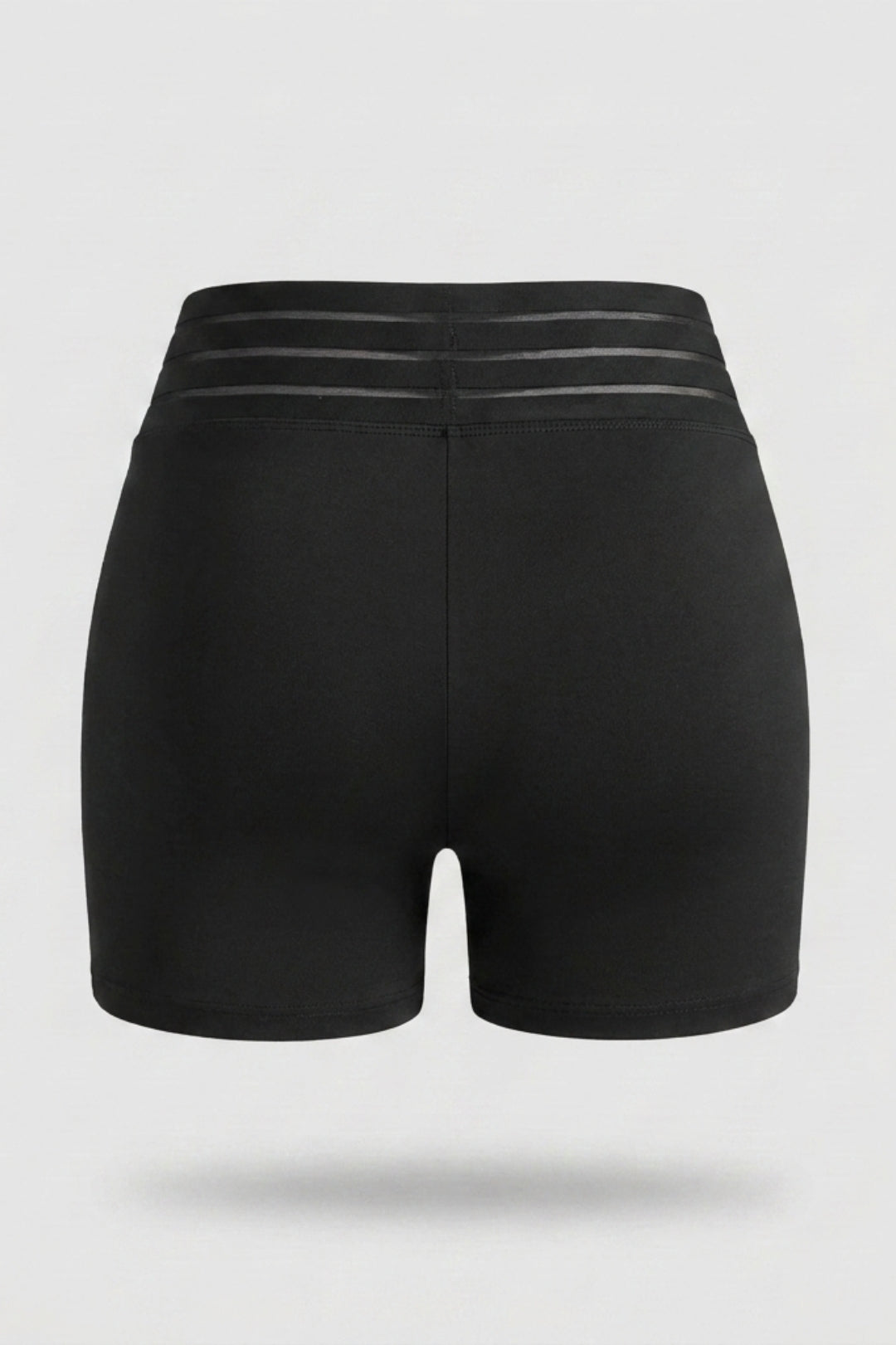 Women's Black Shorts - High Elasticity, Comfortable Jersey Fabric, Stretch Waistband, Casual Style, Suitable for All Seasons | Stretch Fabric | Polyester Shorts