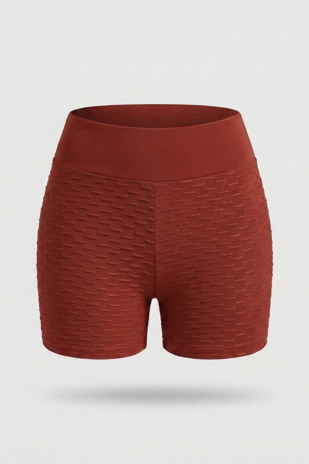 Dames High Waist Shorts | Aansluitende Fit | Textured Panels | Sportieve Workout Short