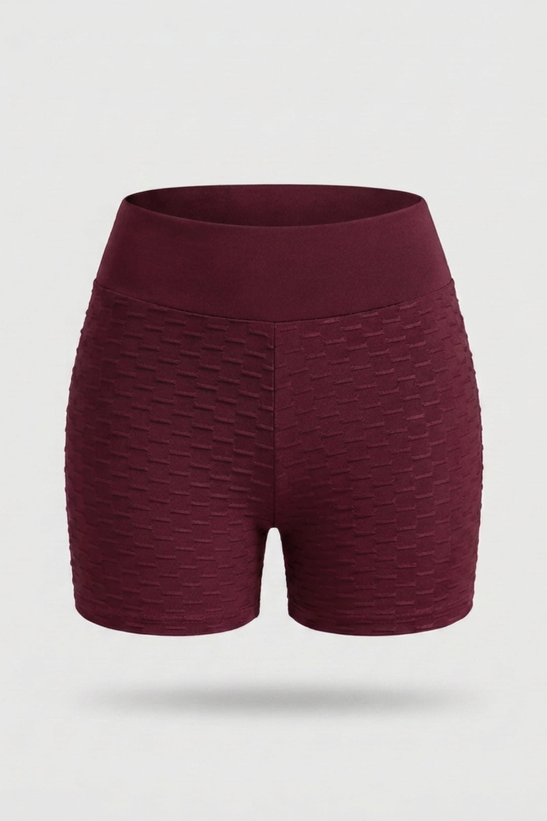 Dames High Waist Shorts | Aansluitende Fit | Textured Panels | Sportieve Workout Short