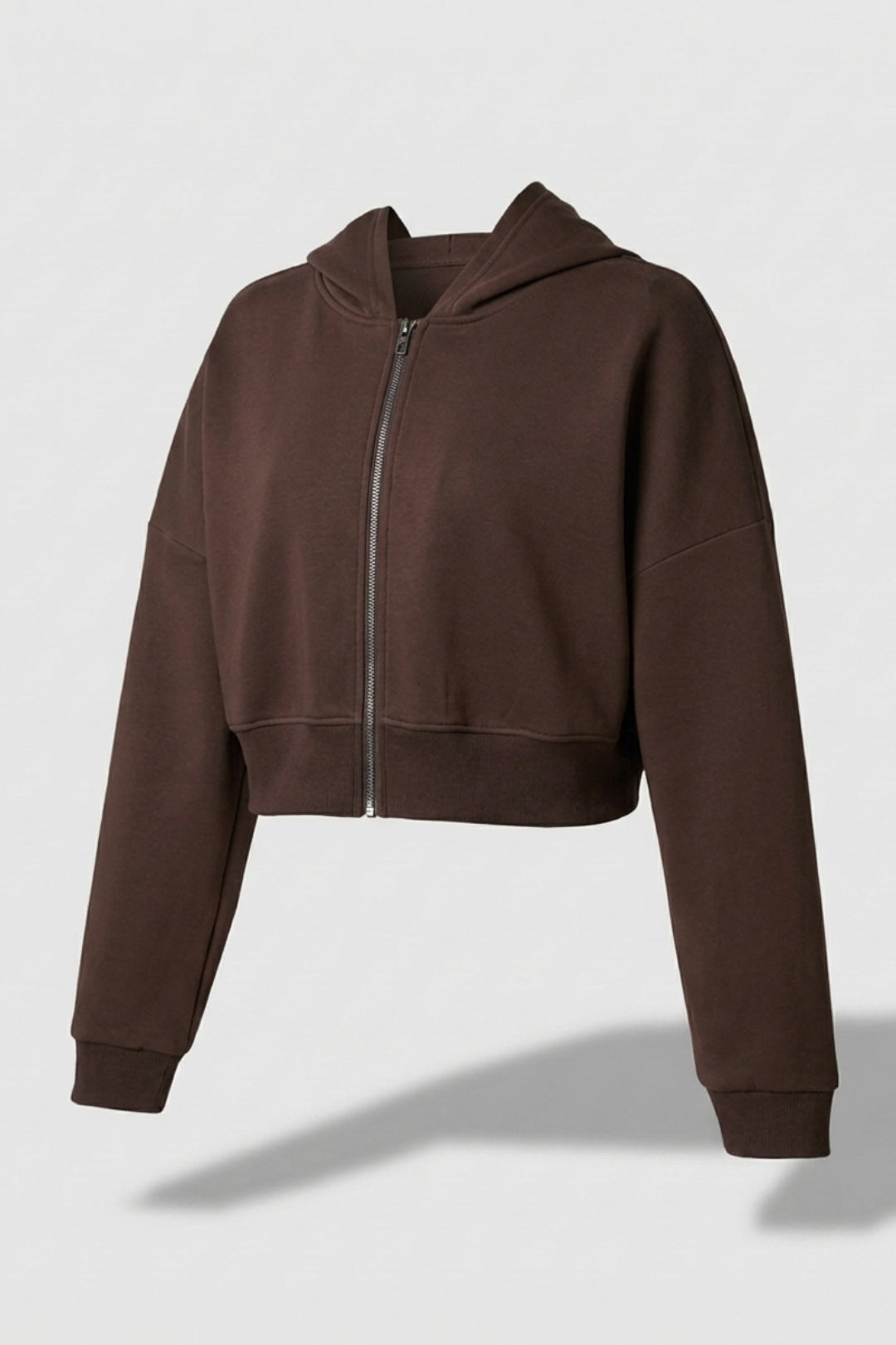 Dames Hoodie Jacket | Cropped Fit | Lichtblauw Athleisure Vest