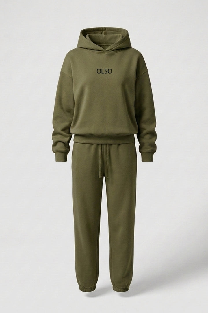 Dames Joggingpak | Oversized Hoodie | Blauwe Athleisure Set