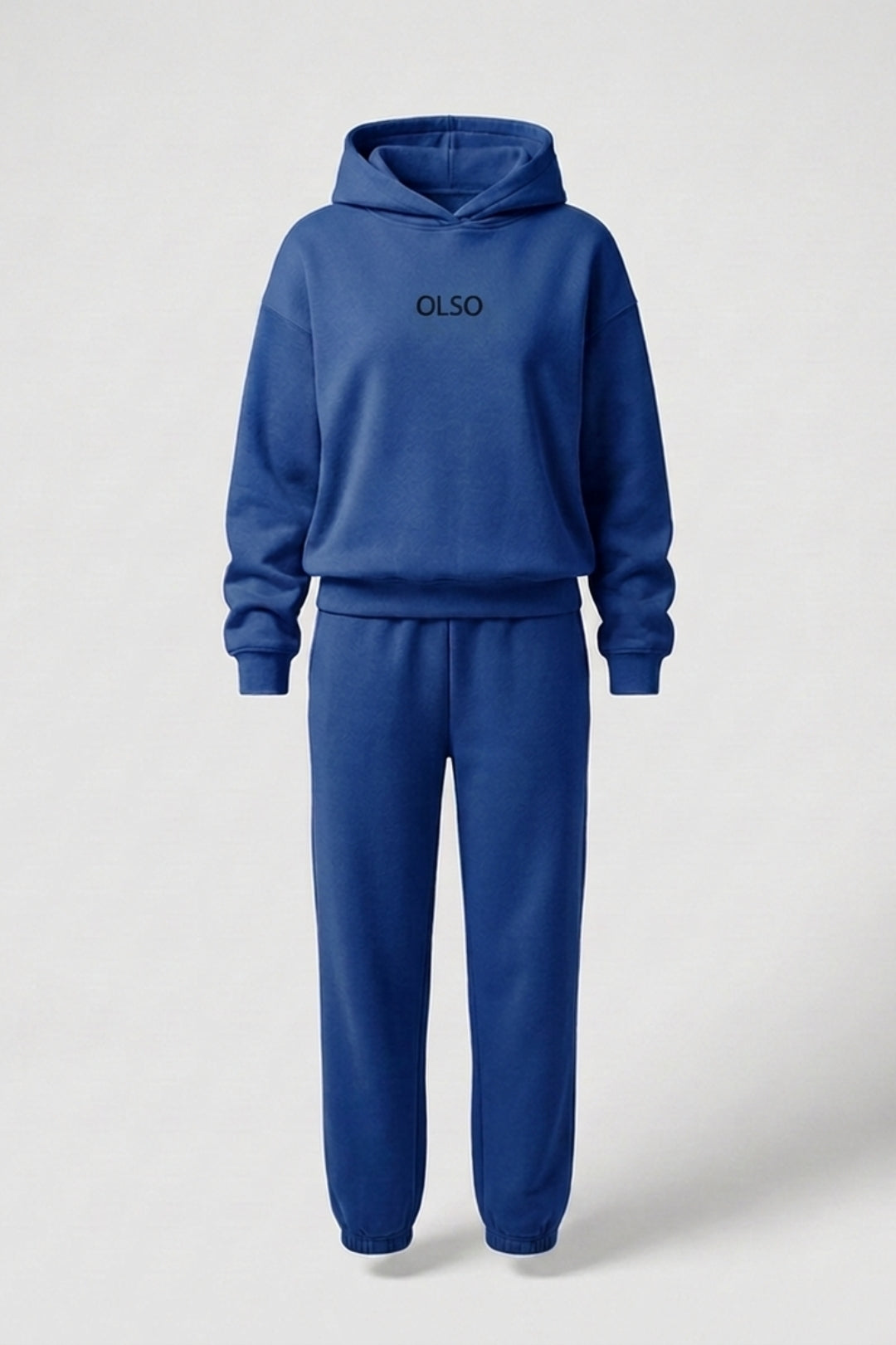 Dames Joggingpak | Oversized Hoodie | Blauwe Athleisure Set