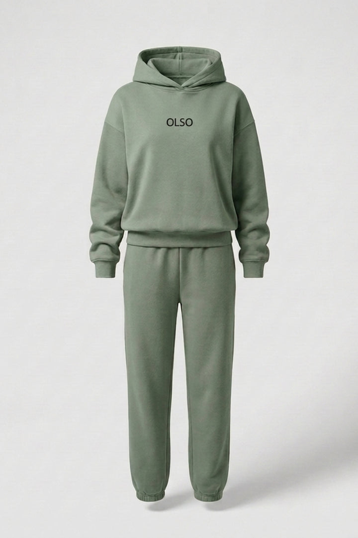 Dames Joggingpak | Oversized Hoodie | Blauwe Athleisure Set