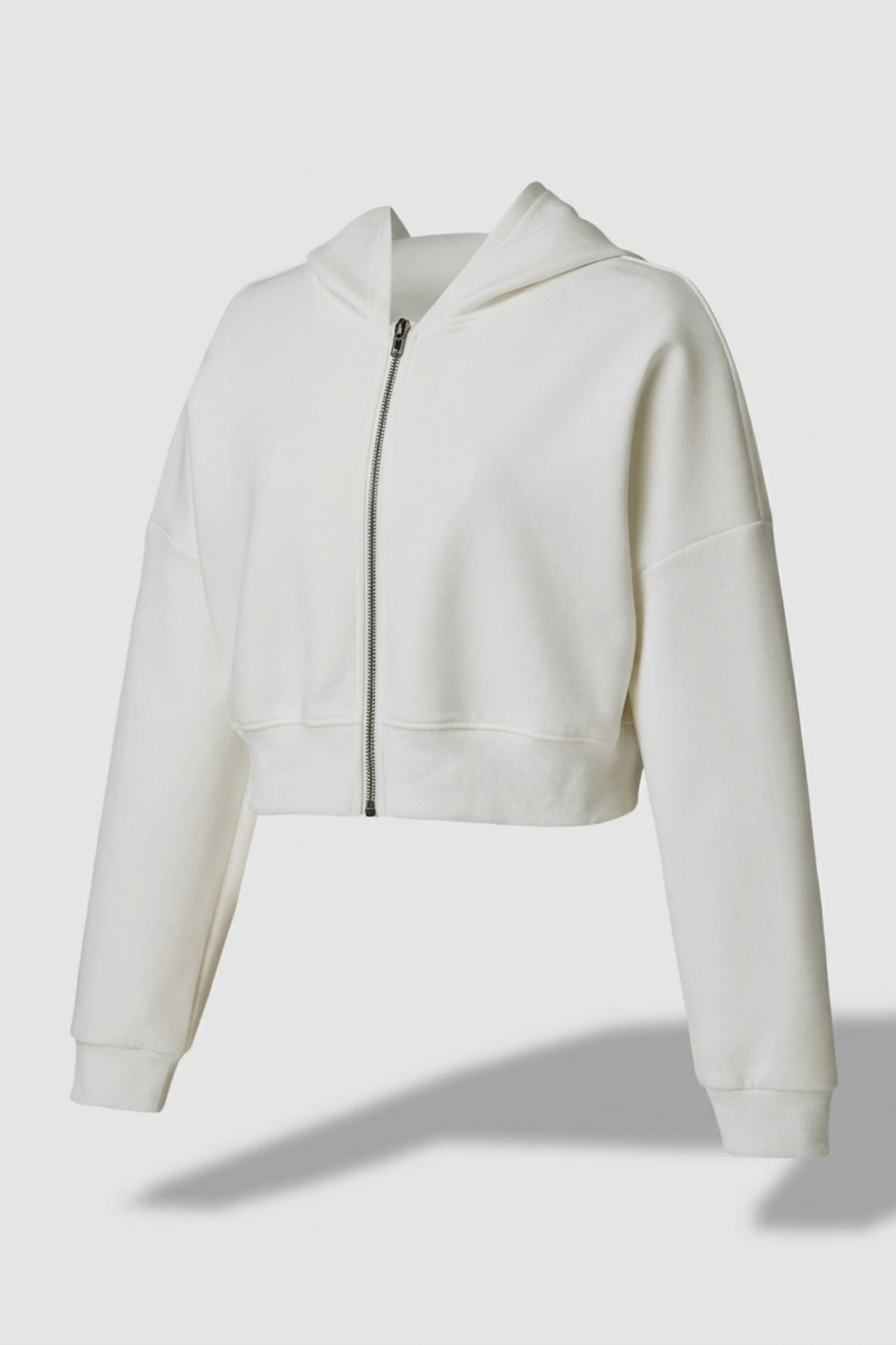 Dames Hoodie Jacket | Cropped Fit | Lichtblauw Athleisure Vest