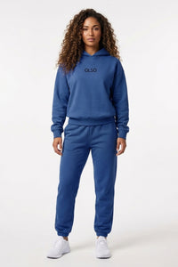 Dames Joggingpak | Oversized Hoodie | Blauwe Athleisure Set