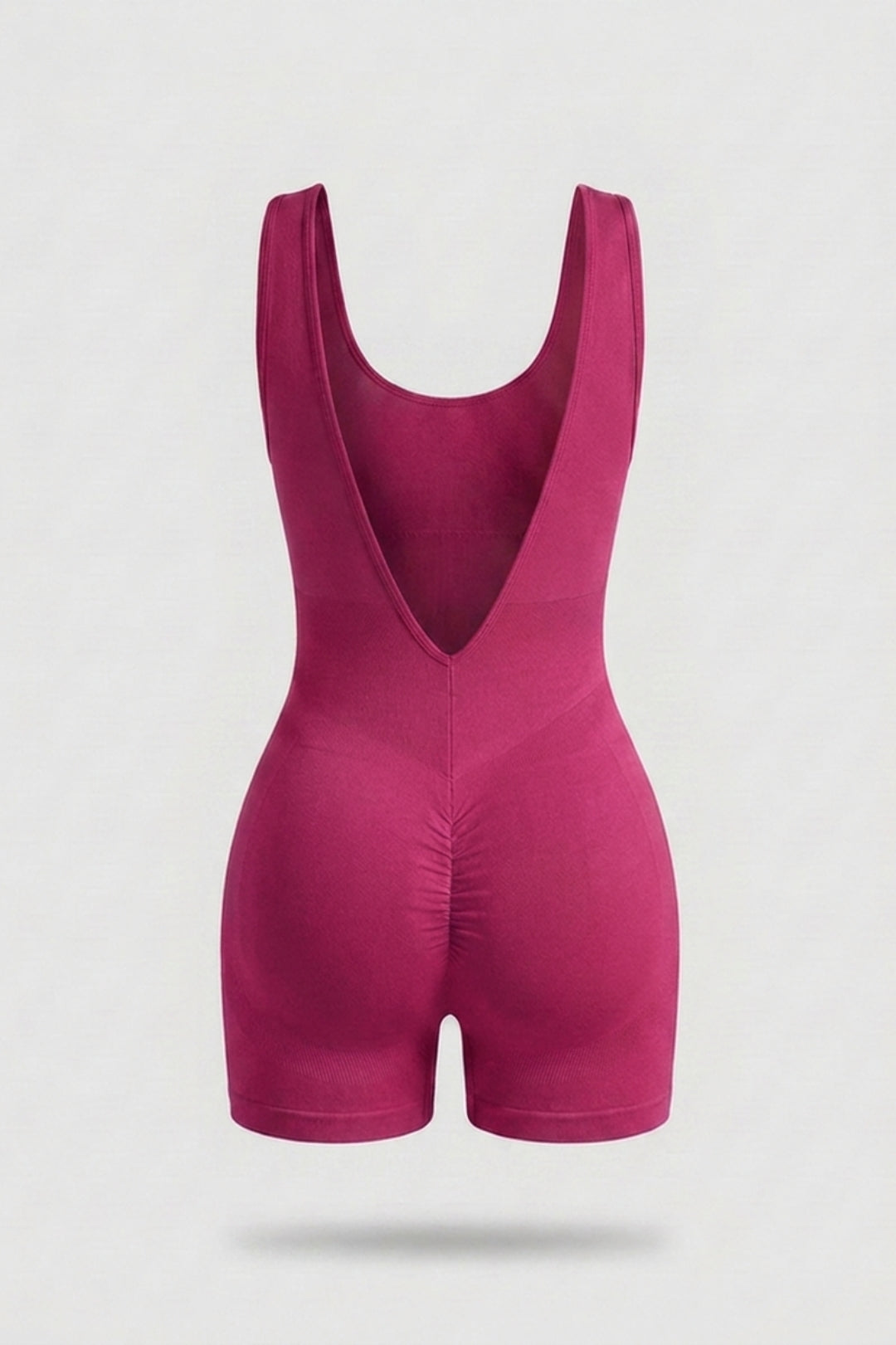 Dames One Piece jumpsuit | Sculpting Fit | Open Back | Sport Jumpsuit Short