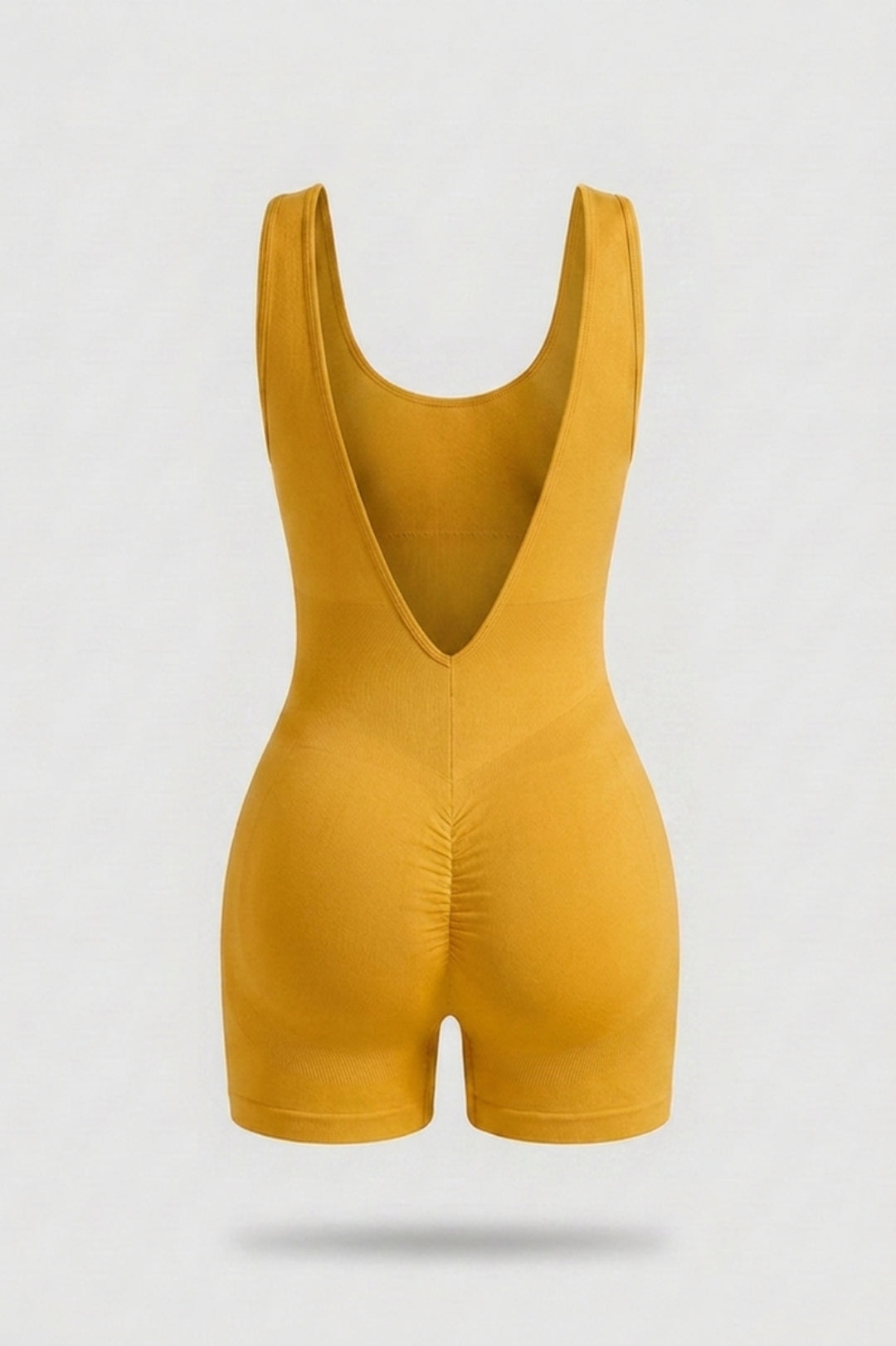 Dames One Piece jumpsuit | Sculpting Fit | Open Back | Sport Jumpsuit Short