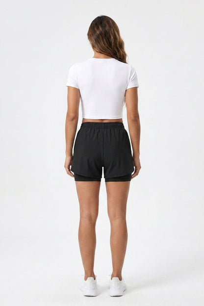 Dames Running Short | Reflecterend Detail | Hardloop short Met Binnen broek