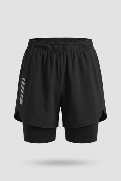 Dames Running Short | Reflecterend Detail | Hardloop short Met Binnen broek