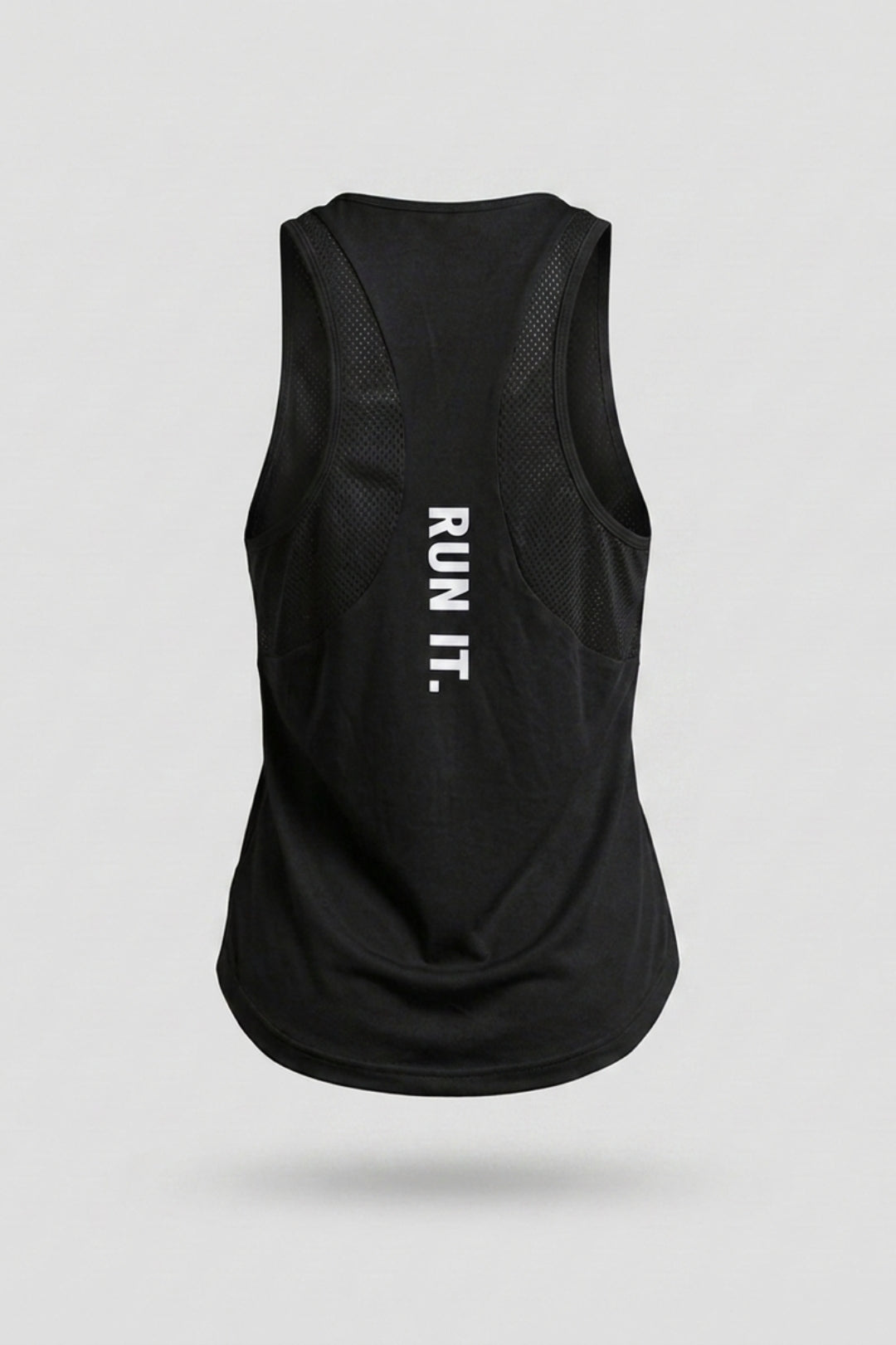 Dames Running Tank Top | Mesh Racerback | Witte Sport Top