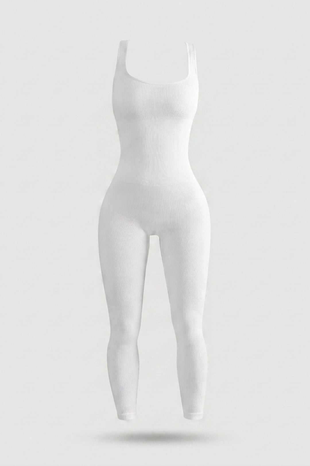 Dames Sculpting Onesie | Ribbed Stretch Fit | Mouwloze Activewear Jumpsuit