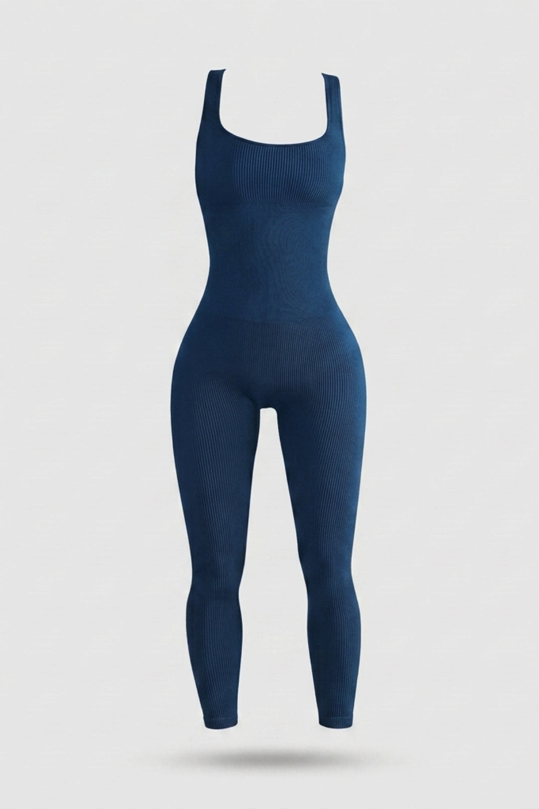 Dames Sculpting Onesie | Ribbed Stretch Fit | Mouwloze Activewear Jumpsuit